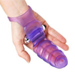 This uniquely shaped vibrating G-spot stimulator will take fingering your partner to a whole new level.