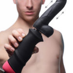 Experience ultra-powerful pounding action with this hand-held thrusting dildo.