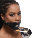Transform your partner into a human ashtray with this evil device for forniphiliacs and smoking fetishists.