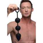Explore a new level of anal pleasure with these unique anal beads that are not just huge, but heavy!