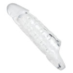Gain at least 2 inches when you slide your member into this immense cock sheath, designed to enhance your erection with greater girth and length!