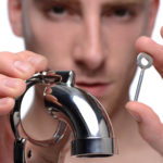 Handcuff your slaves desires with the Cock Cuff Chastity Device.