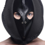 Darken the senses with this Zip Front Bondage Hood!