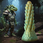 Image of Stegosaurus Spiky Reptile Silicone Dildo