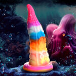 This tentacle is brightly colored during the day and glows bright in the night!