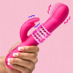 Experience double the pleasure with the Silicone Rabbit Vibe. Crafted from premium silicone, this vibe is both silky smooth and body-safe.