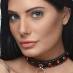 Attract the attention you deserve with this red rhinestone choker!